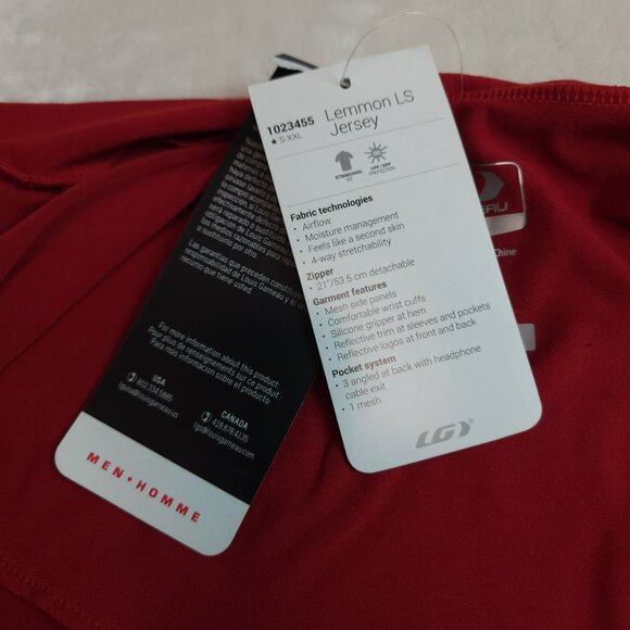 Louis Garneau Lemmon Long Sleeve 2 Bike Cycling Zip Jersey (Men 2XL) - Picture 4 of 10